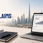 UAE VAT refund claims overview with refund data dashboard and Dubai skyline